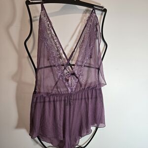Cupid Purple Lace Chemise